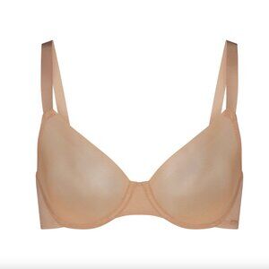 UNLINED DEMI BRA - NO SHOW - CLAY - NWT